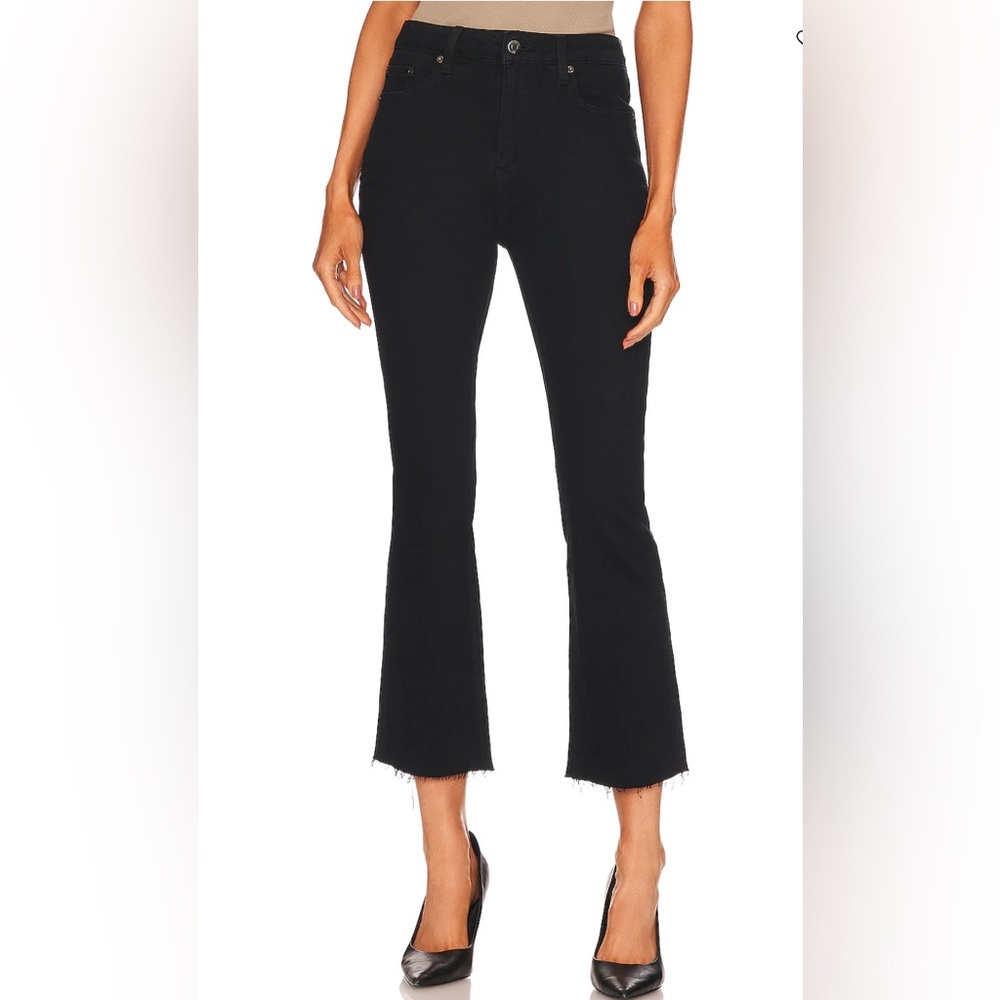 Pistola Lennon High Rise cropped Black Bootcut Jeans